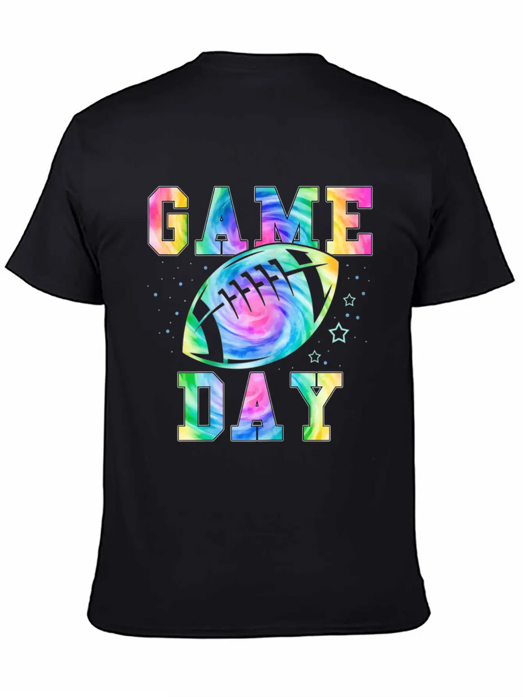 Football Women Tie Dye Football Fan Football Game Basic Graphic T-Shirt – Daily Comfort In Soft Cotton