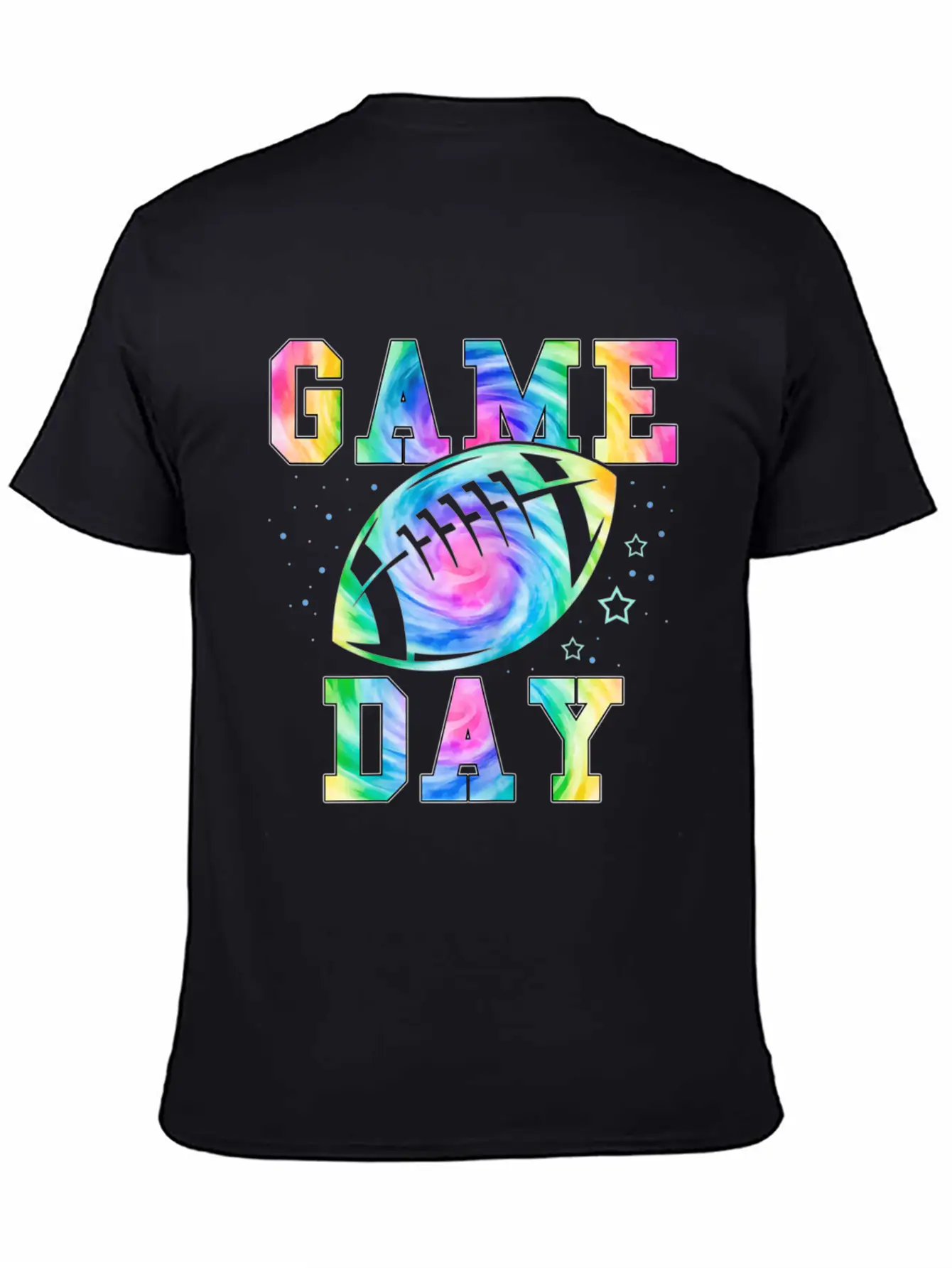 Football Women Tie Dye Football Fan Football Game Basic Graphic T-Shirt – Daily Comfort In Soft Cotton