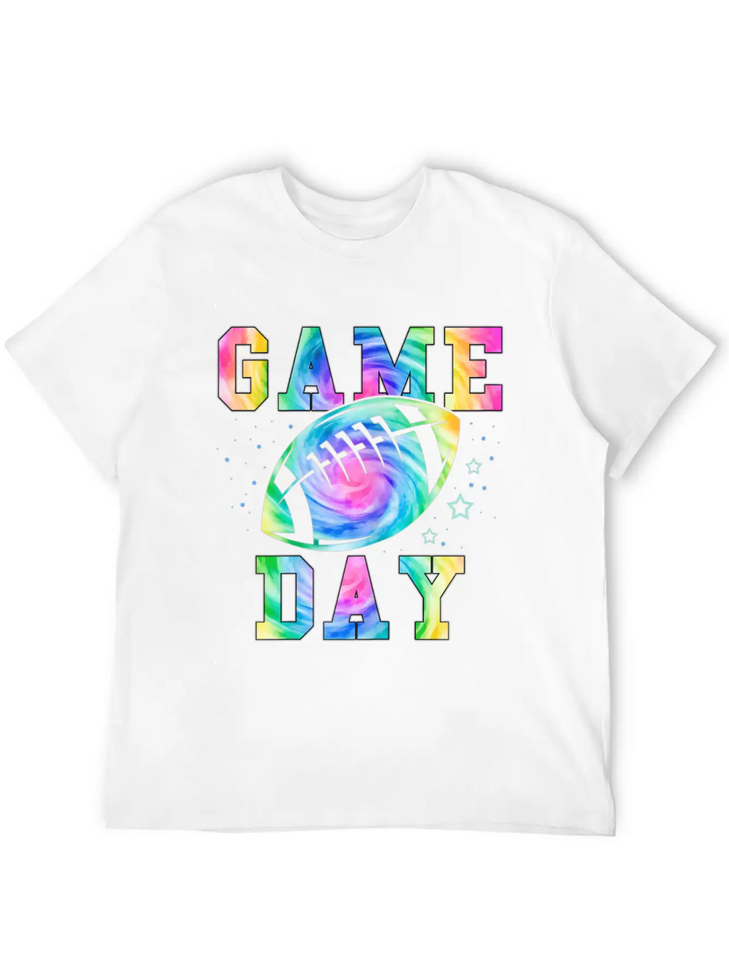 Football Women Tie Dye Football Fan Football Game Basic Graphic T-Shirt – Daily Comfort In Soft Cotton