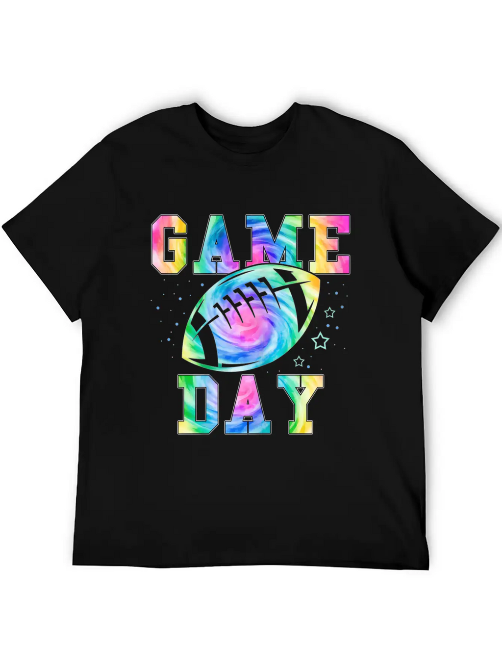Football Women Tie Dye Football Fan Football Game Basic Graphic T-Shirt – Daily Comfort In Soft Cotton