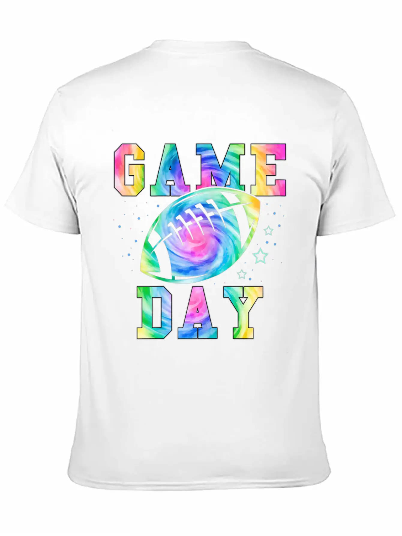 Football Women Tie Dye Football Fan Football Game Basic Graphic T-Shirt – Daily Comfort In Soft Cotton