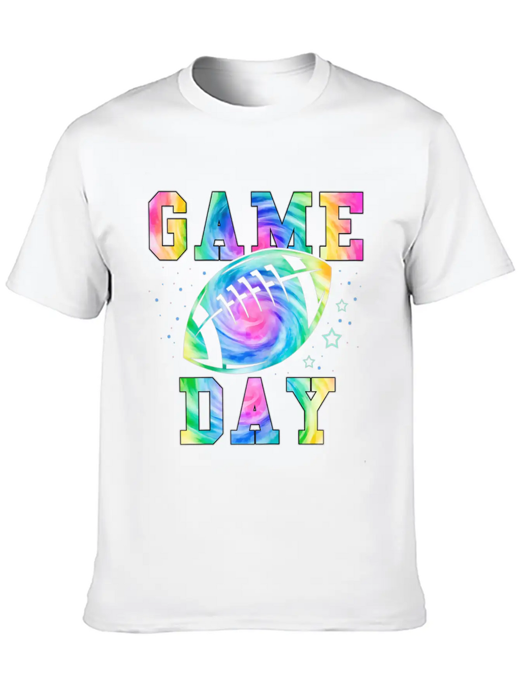 Football Women Tie Dye Football Fan Football Game Basic Graphic T-Shirt – Daily Comfort In Soft Cotton
