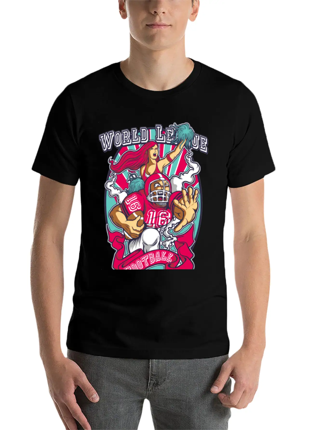 Football World League Unisex Casual T-Shirt – Clean Design For Daily Comfort