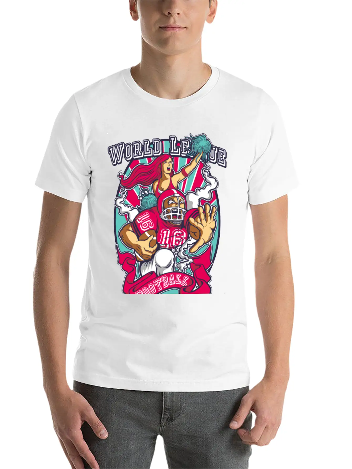 Football World League Unisex Casual T-Shirt – Clean Design For Daily Comfort