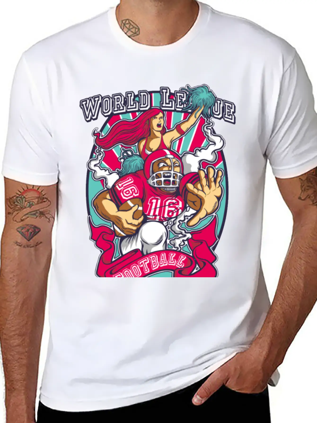 Football World League Unisex Casual T-Shirt – Clean Design For Daily Comfort