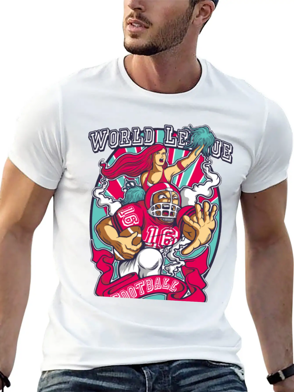 Football World League Unisex Casual T-Shirt – Clean Design For Daily Comfort