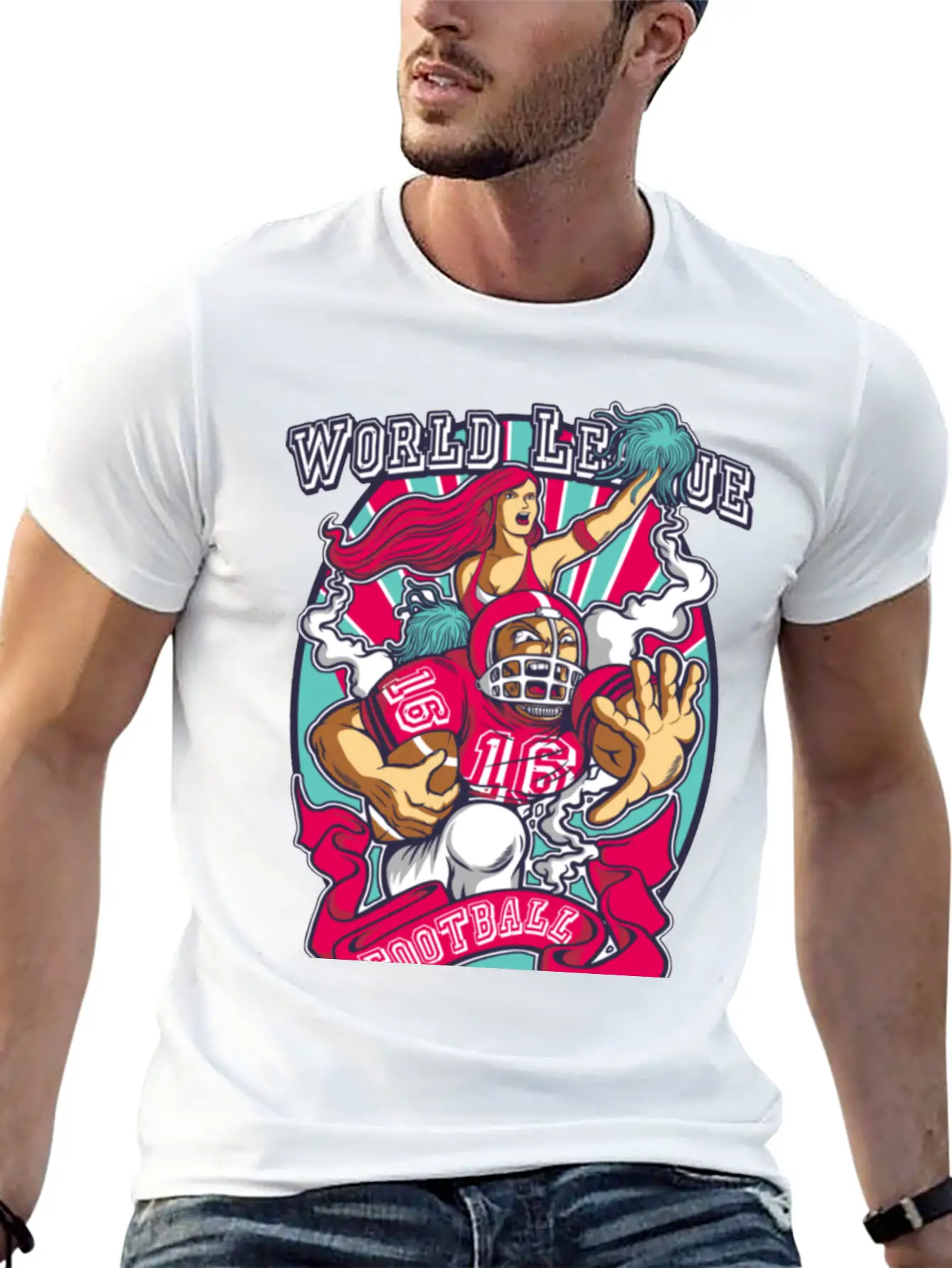 Football World League Unisex Casual T-Shirt – Clean Design For Daily Comfort