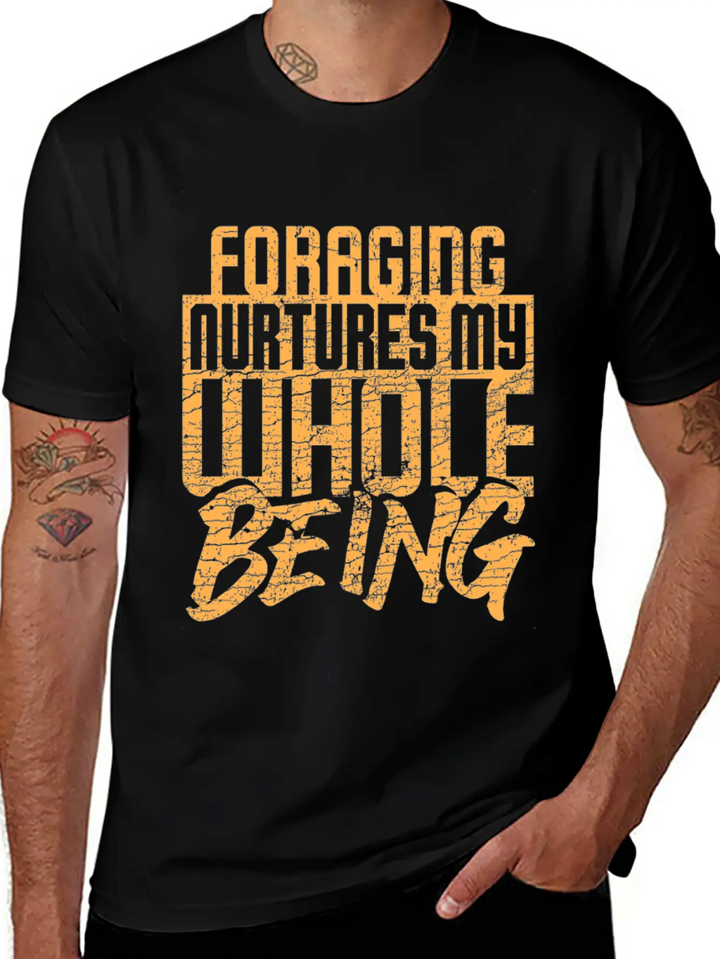 Foraging Nurtures My Whole Being Basic Graphic T-Shirt – Daily Comfort In Soft Cotton