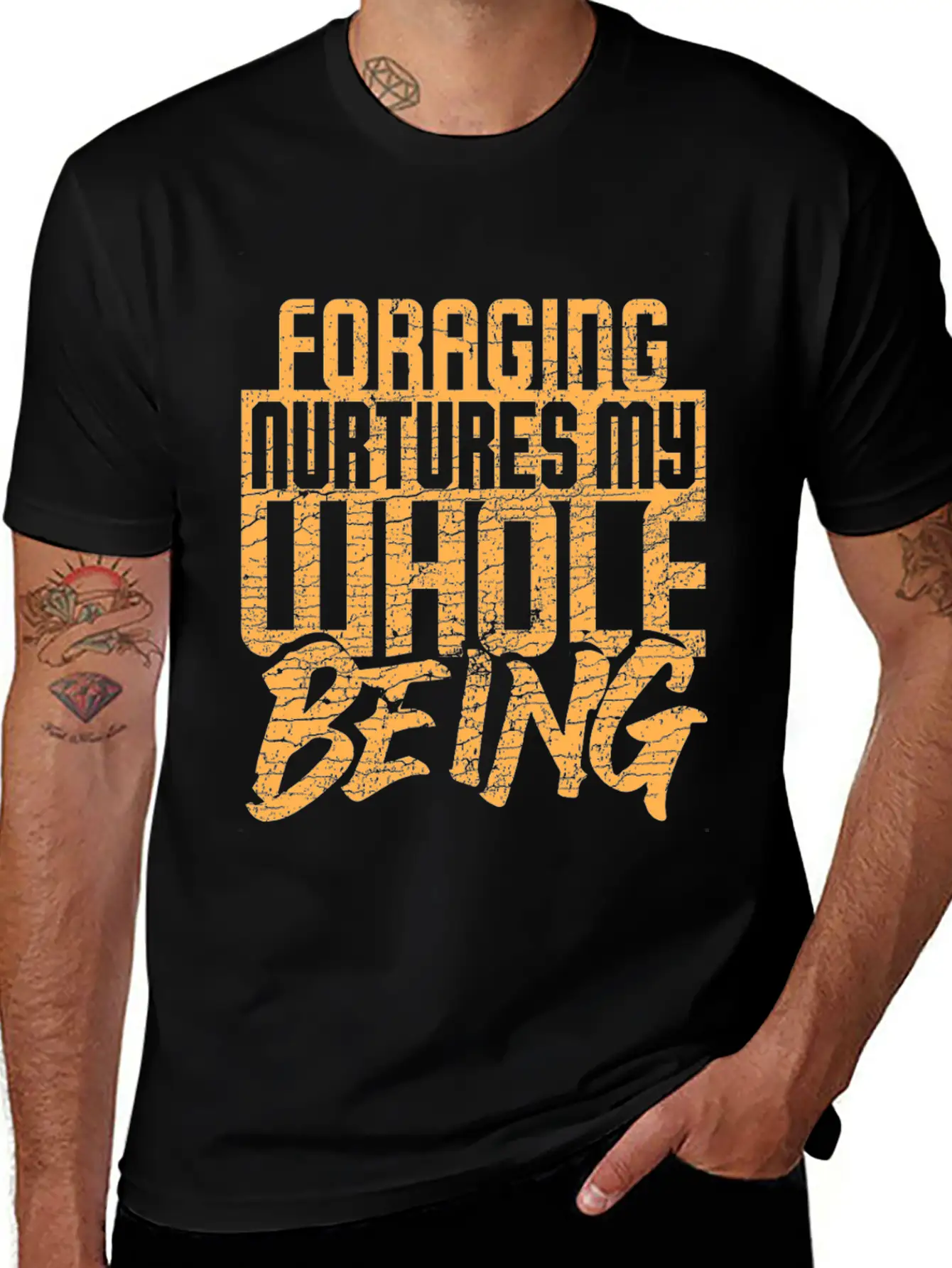 Foraging Nurtures My Whole Being Basic Graphic T-Shirt – Daily Comfort In Soft Cotton