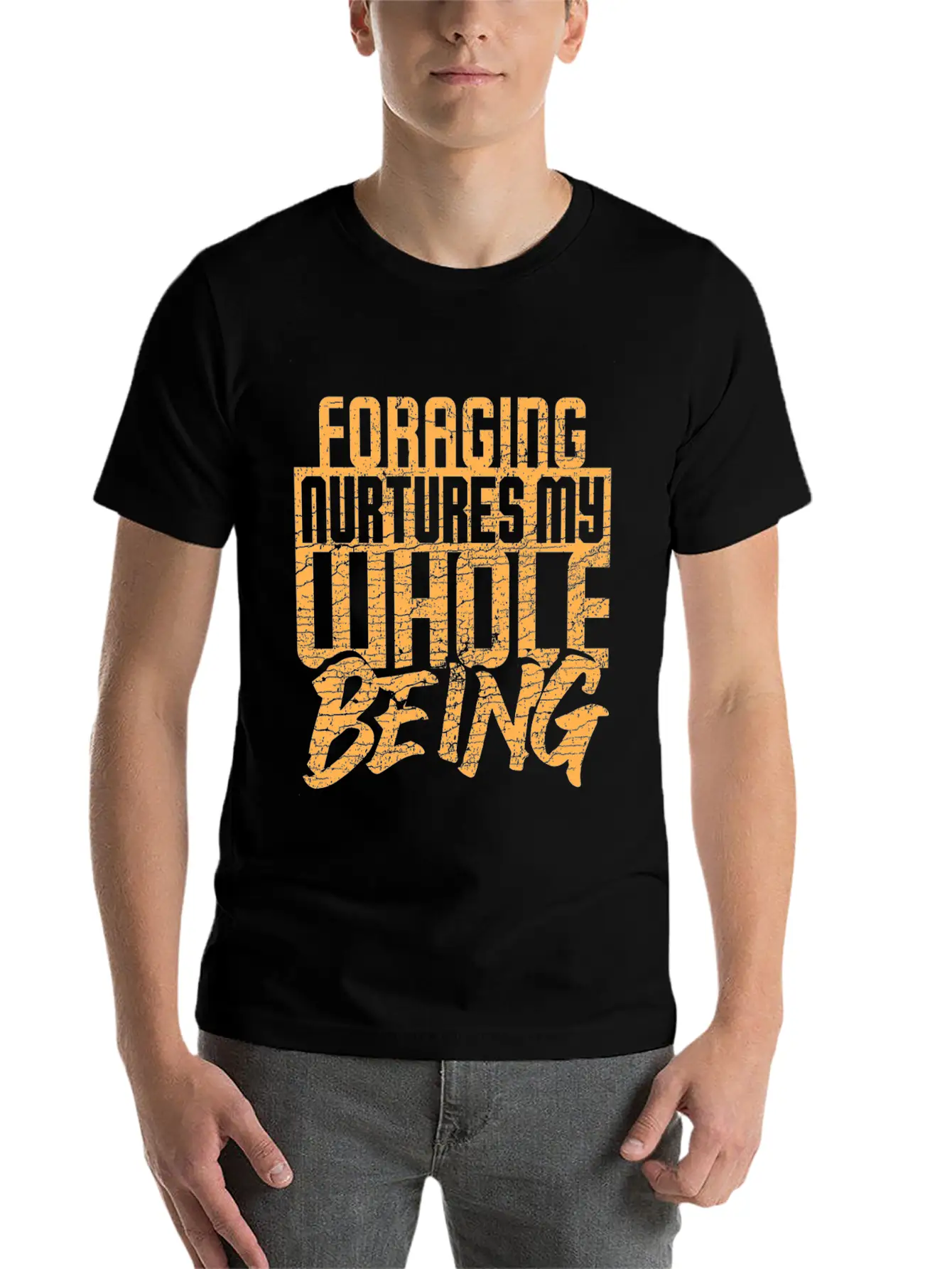 Foraging Nurtures My Whole Being Basic Graphic T-Shirt – Daily Comfort In Soft Cotton