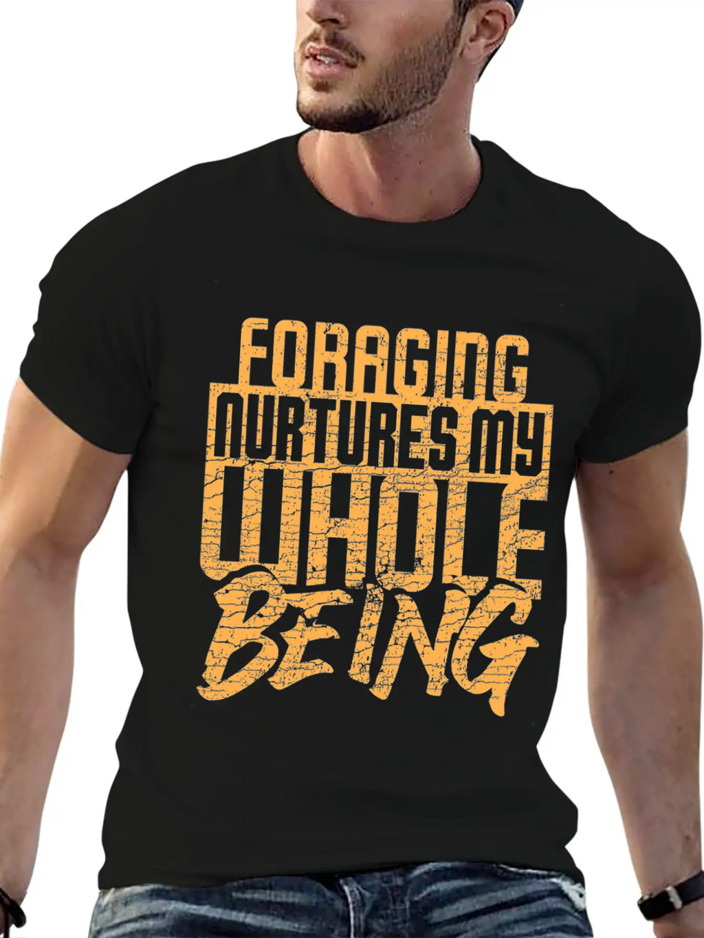 Foraging Nurtures My Whole Being Basic Graphic T-Shirt – Daily Comfort In Soft Cotton