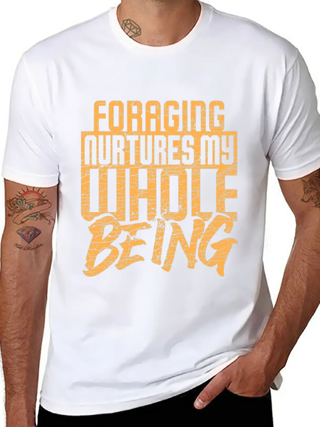 Foraging Nurtures My Whole Being Basic Graphic T-Shirt – Daily Comfort In Soft Cotton