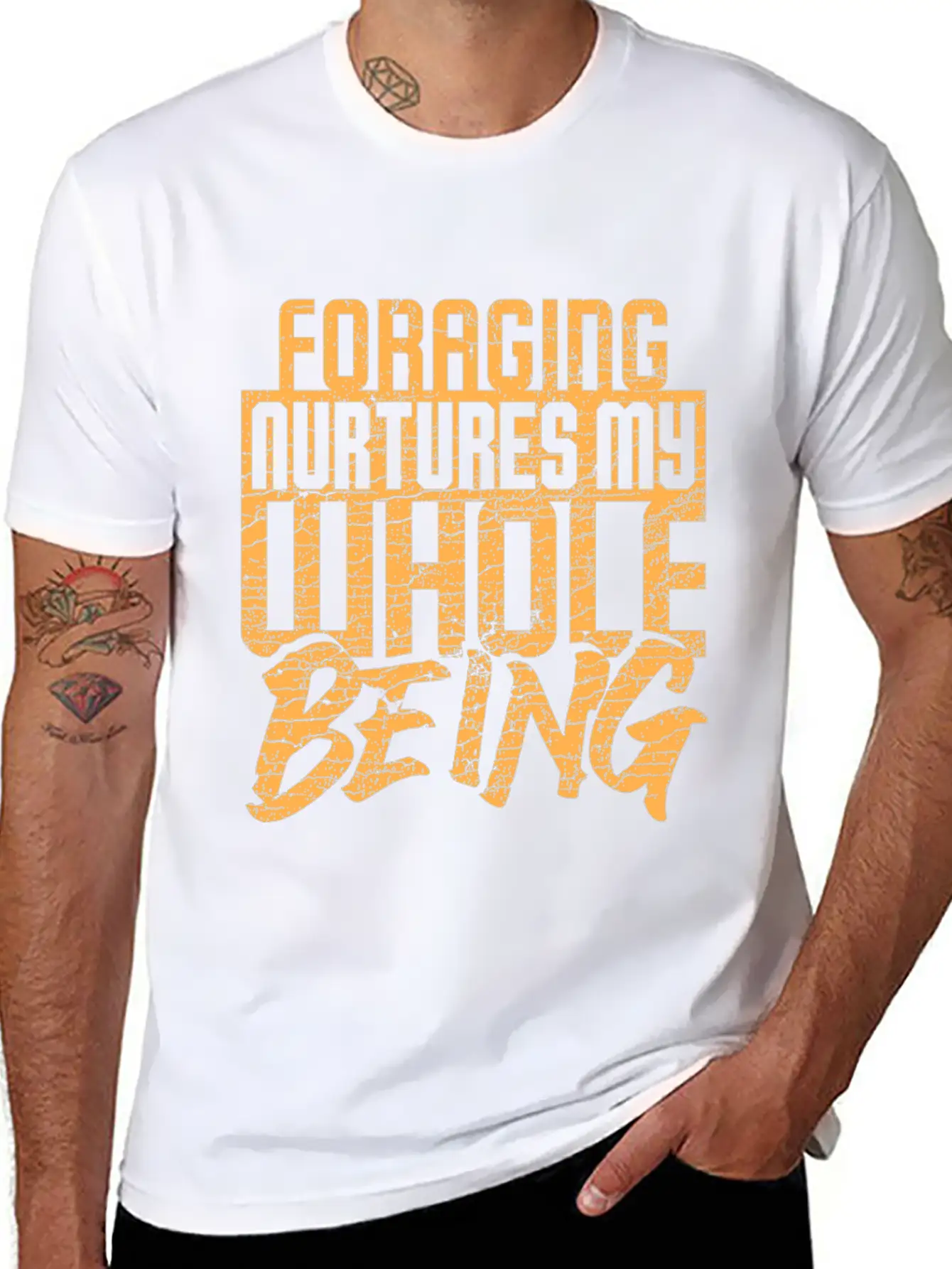 Foraging Nurtures My Whole Being Basic Graphic T-Shirt – Daily Comfort In Soft Cotton