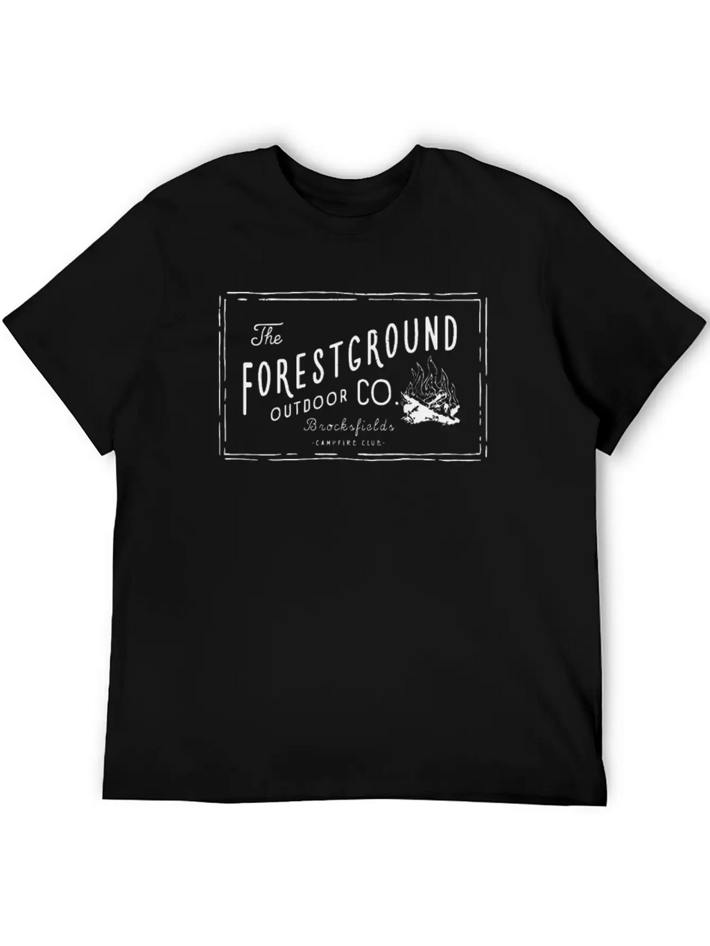 Forest Ground Campfire Essential Cotton Tee For Daily Outfits – Unisex Style