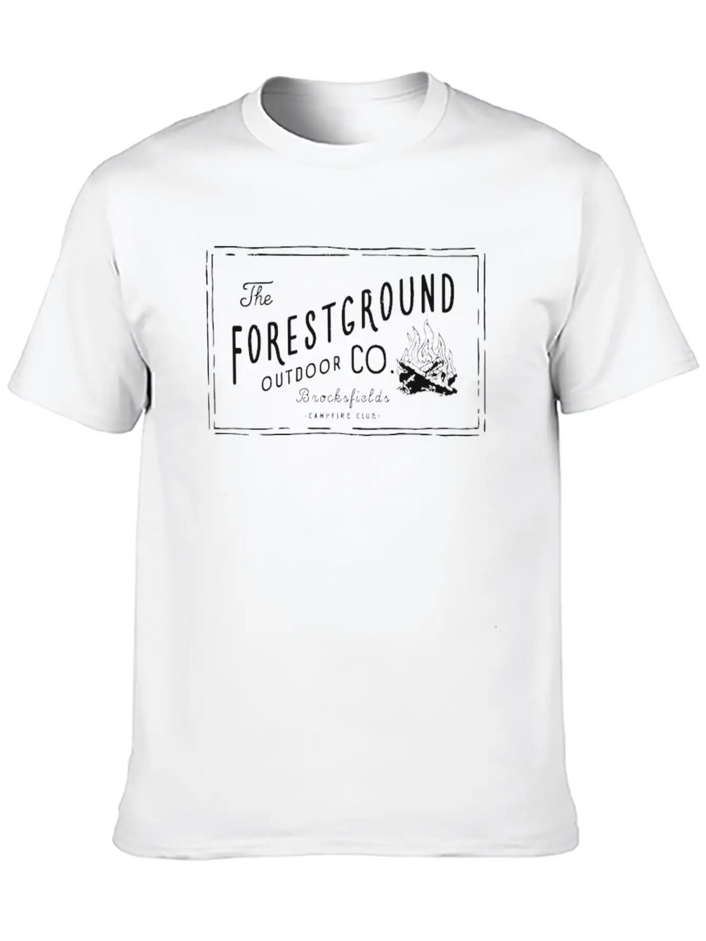 Forest Ground Campfire Essential Cotton Tee For Daily Outfits – Unisex Style