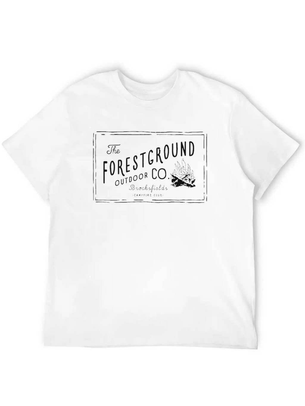 Forest Ground Campfire Essential Cotton Tee For Daily Outfits – Unisex Style