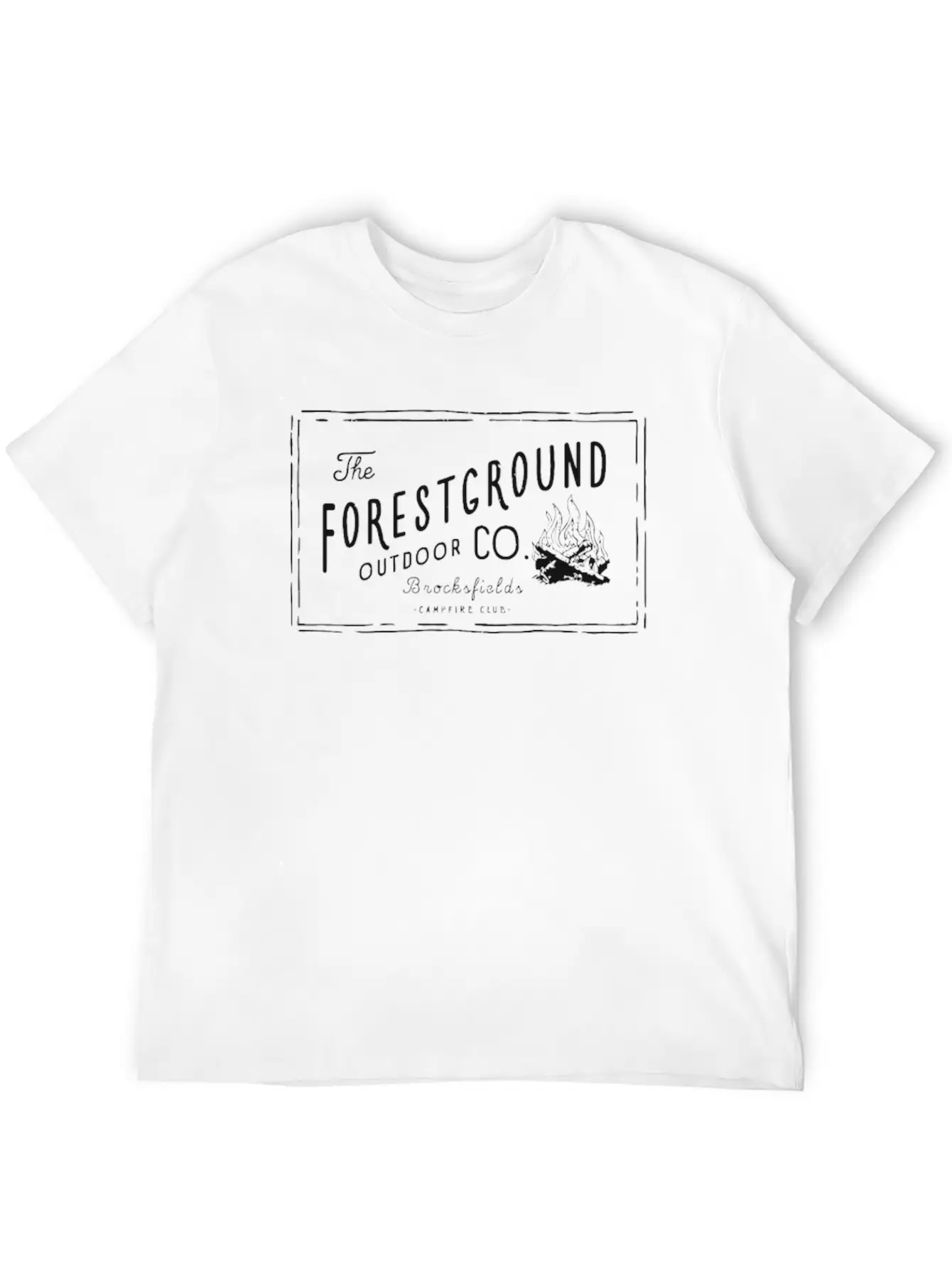 Forest Ground Campfire Essential Cotton Tee For Daily Outfits – Unisex Style