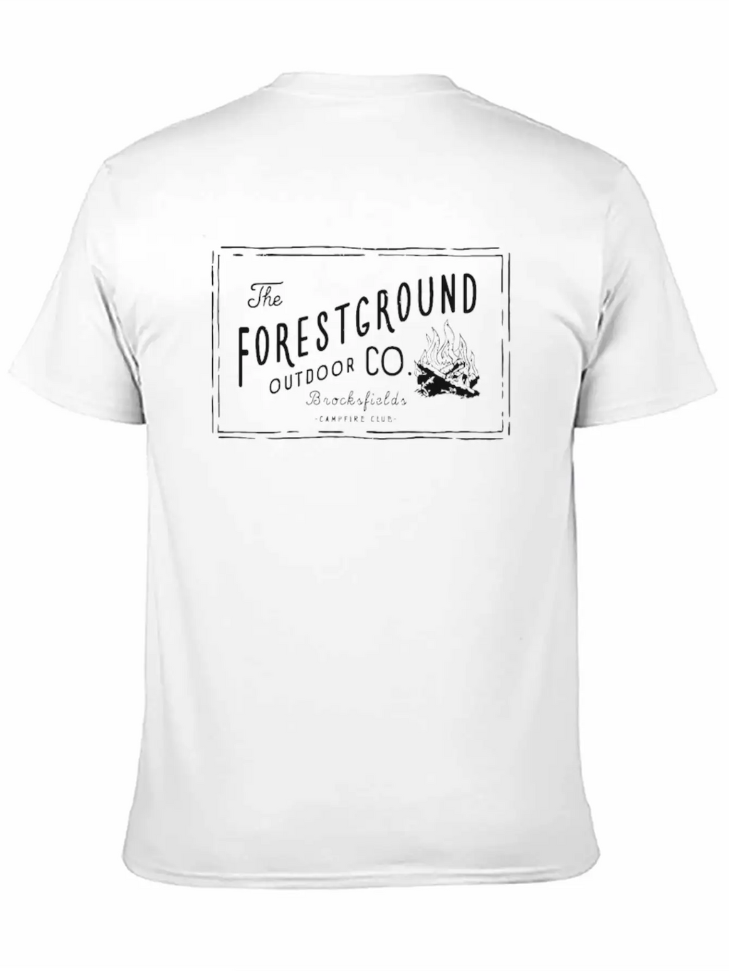 Forest Ground Campfire Essential Cotton Tee For Daily Outfits – Unisex Style