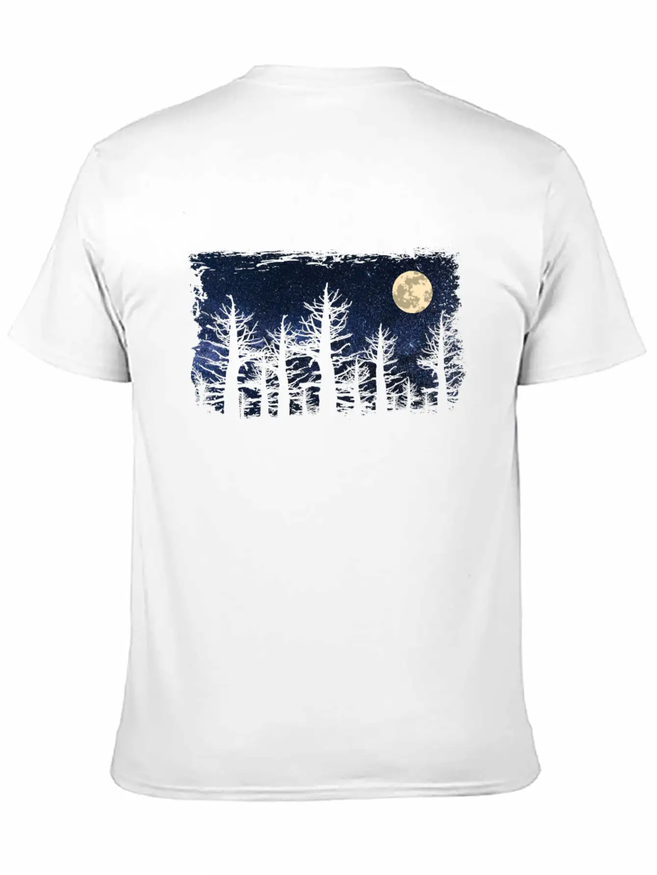 Forest Moon Starry Sky Unisex Casual T-Shirt – Clean Design For Daily Comfort