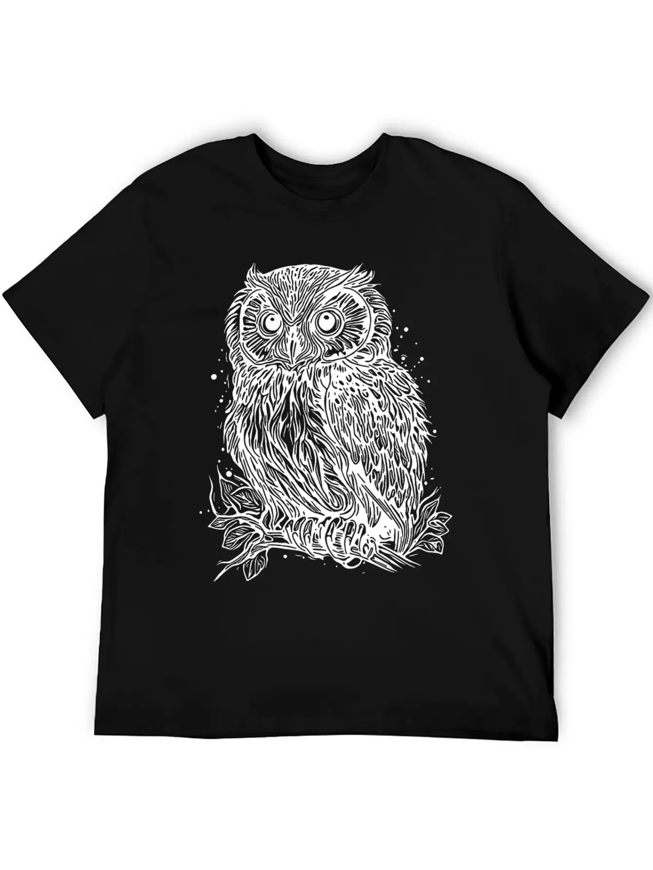 Forest Owl Nature Motif For Owl Lovers Relaxed Everyday Tee – Lightweight And Durable Cotton
