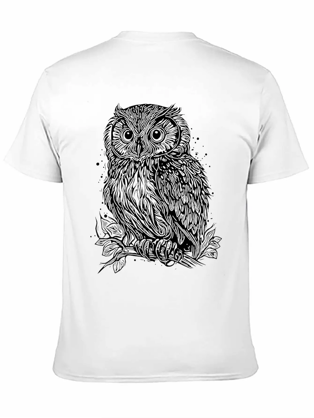 Forest Owl Nature Motif For Owl Lovers Relaxed Everyday Tee – Lightweight And Durable Cotton