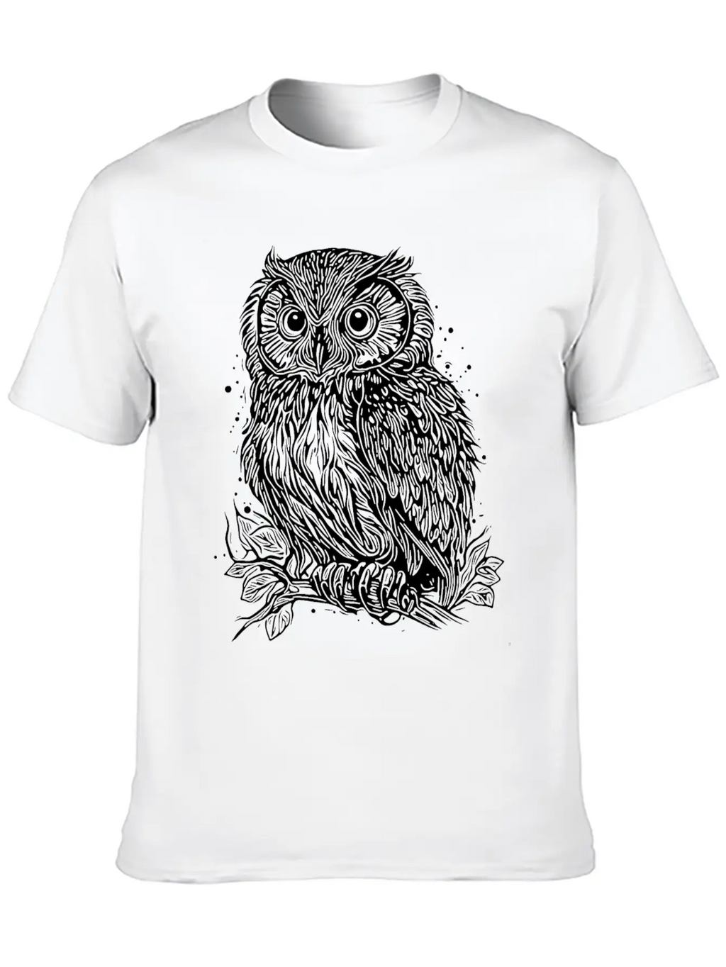 Forest Owl Nature Motif For Owl Lovers Relaxed Everyday Tee – Lightweight And Durable Cotton