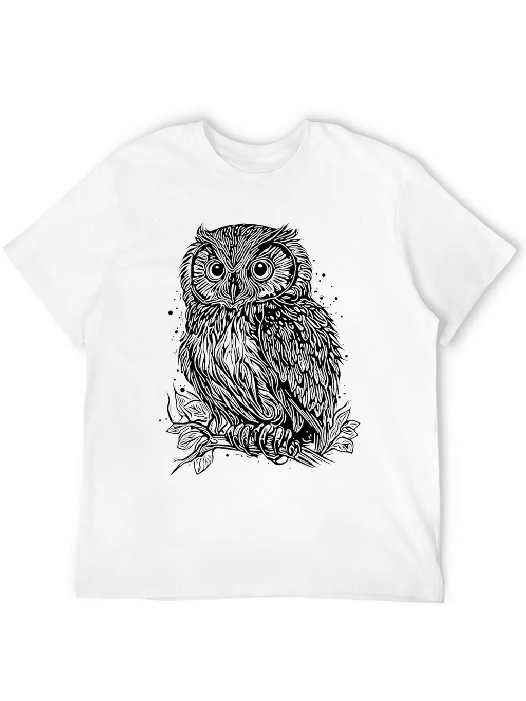 Forest Owl Nature Motif For Owl Lovers Relaxed Everyday Tee – Lightweight And Durable Cotton