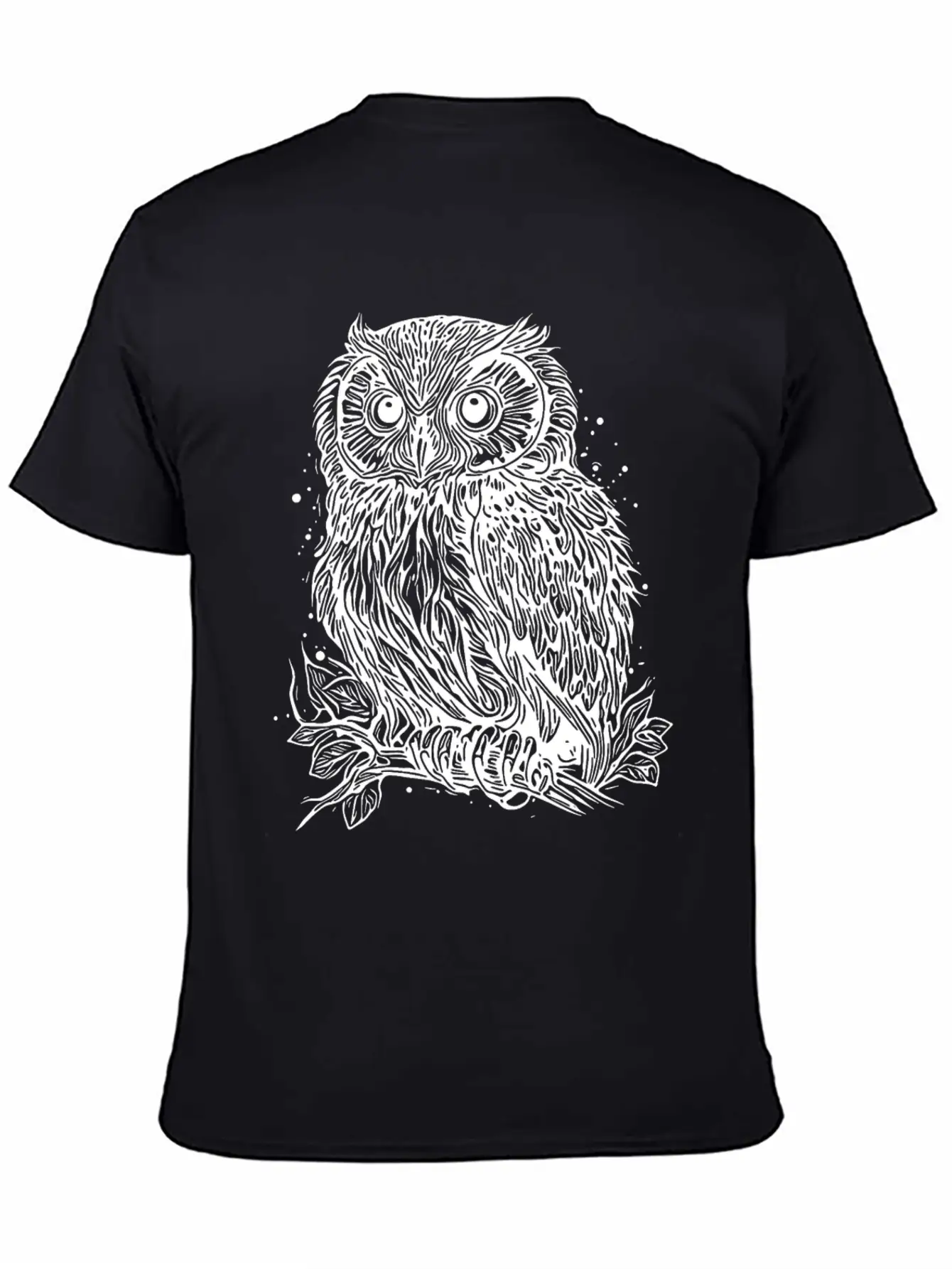 Forest Owl Nature Motif For Owl Lovers Relaxed Everyday Tee – Lightweight And Durable Cotton