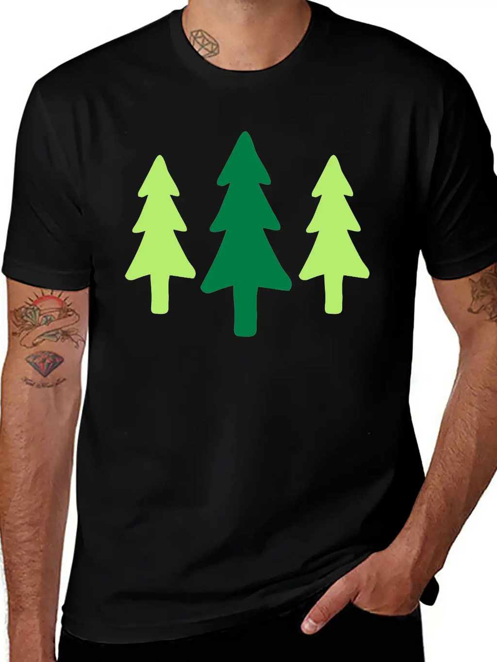 Forest Tree Forester Nature Spruce Fir Xmas Gift Breathable Graphic T-Shirt – Perfect For Casual Days