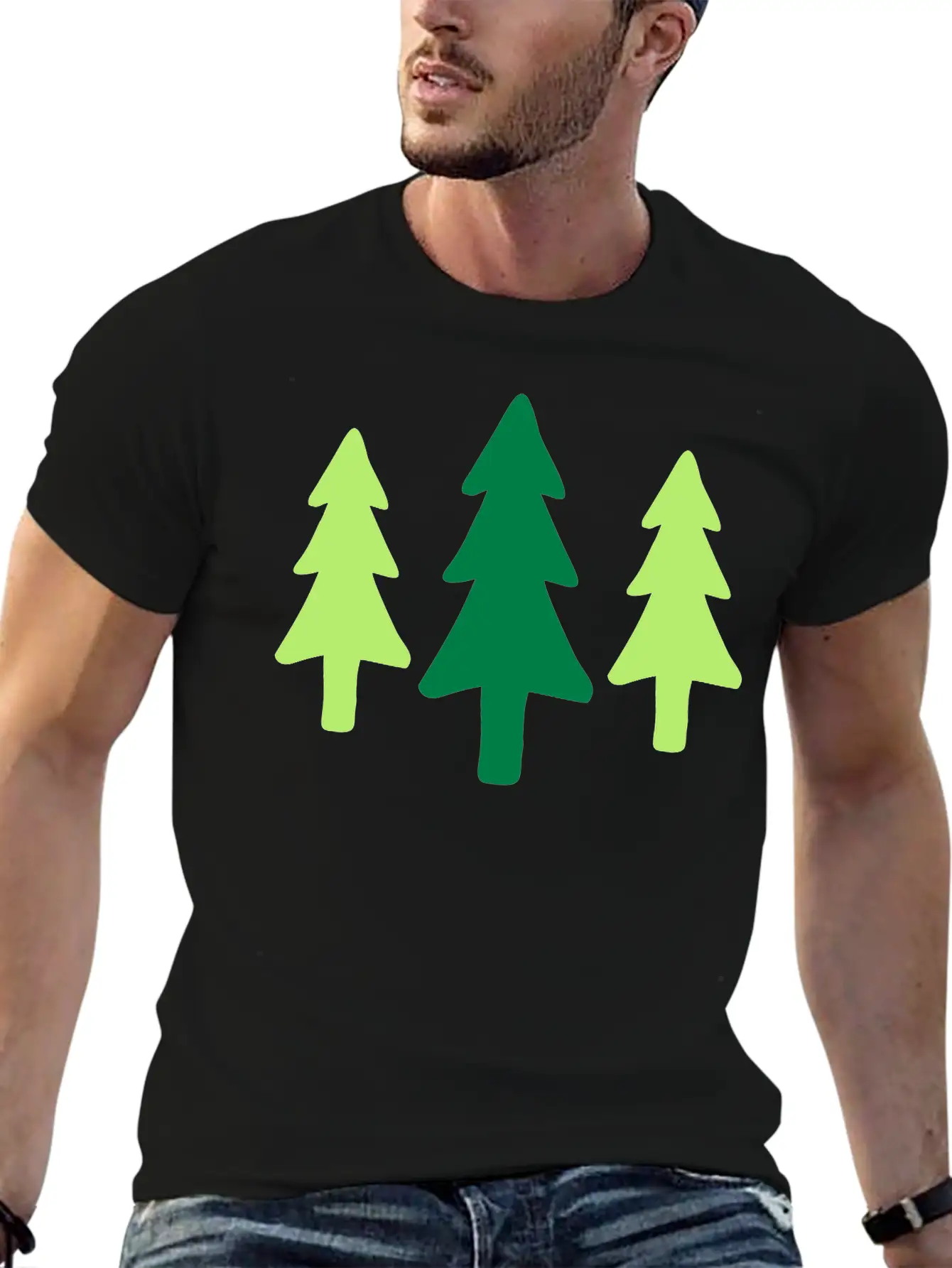Forest Tree Forester Nature Spruce Fir Xmas Gift Breathable Graphic T-Shirt – Perfect For Casual Days