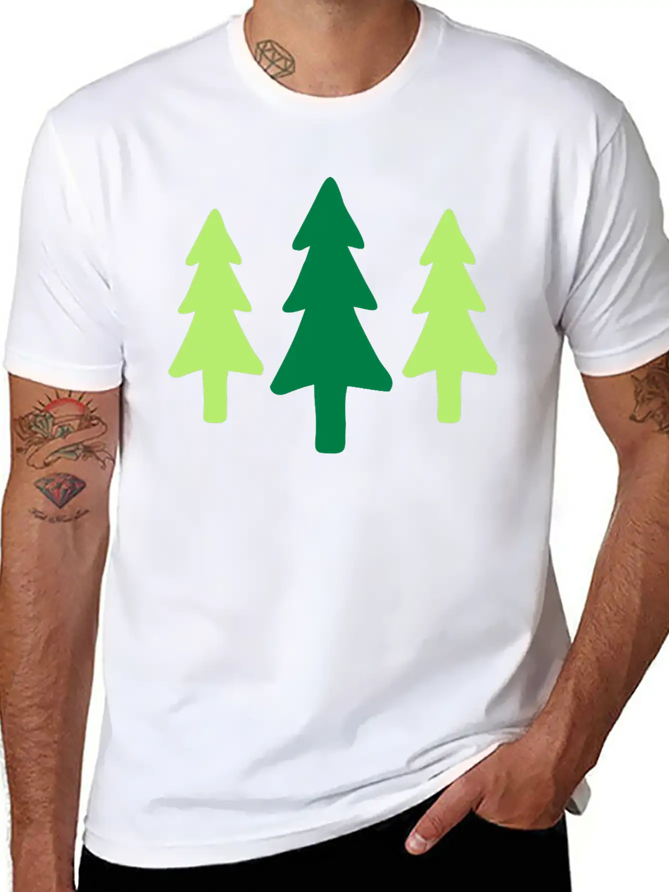 Forest Tree Forester Nature Spruce Fir Xmas Gift Breathable Graphic T-Shirt – Perfect For Casual Days