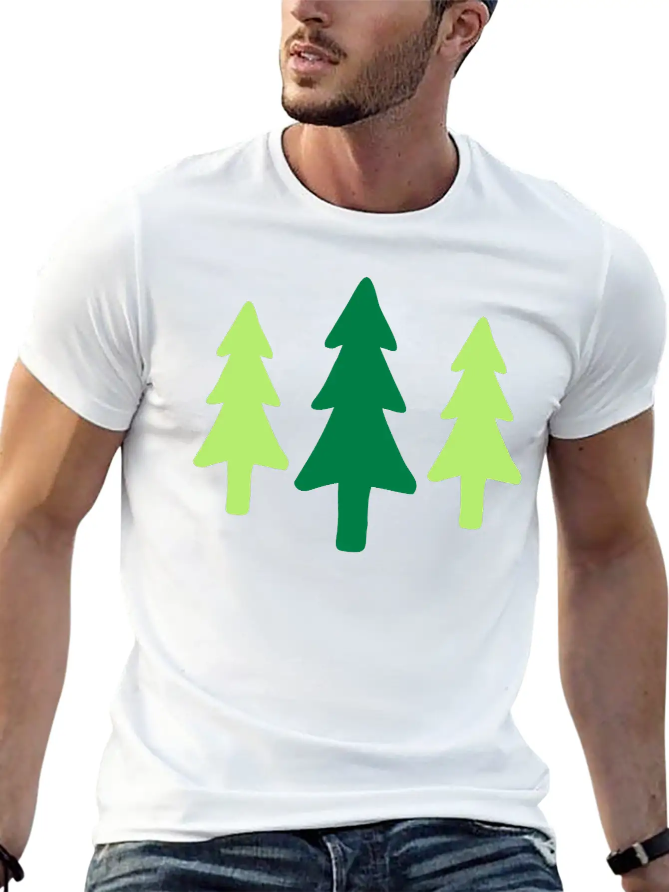 Forest Tree Forester Nature Spruce Fir Xmas Gift Breathable Graphic T-Shirt – Perfect For Casual Days