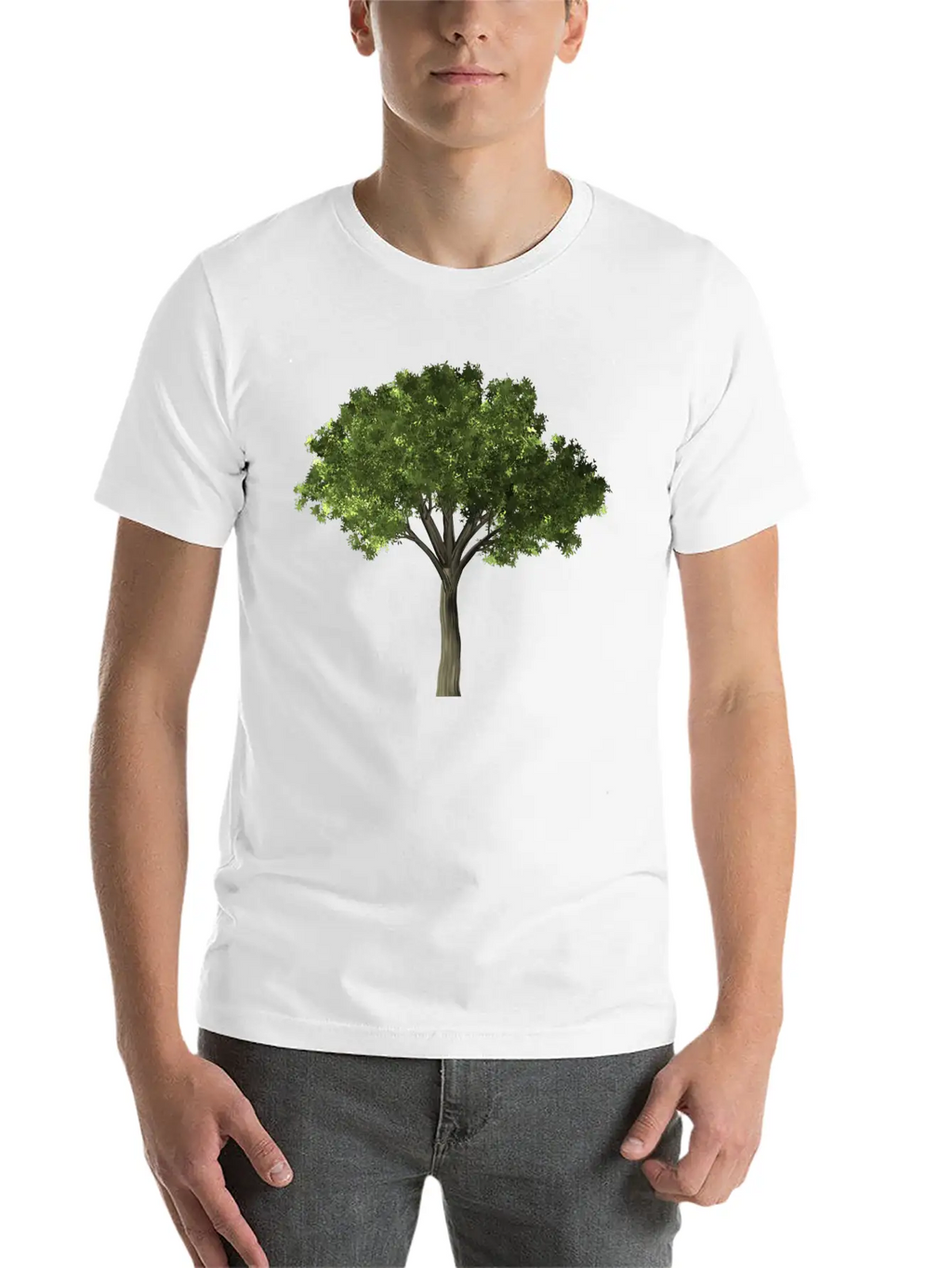 Forest Woods Woodland Wald Tree Baumstamm13 Classic Cotton Tee – Unisex Comfort For Any Season