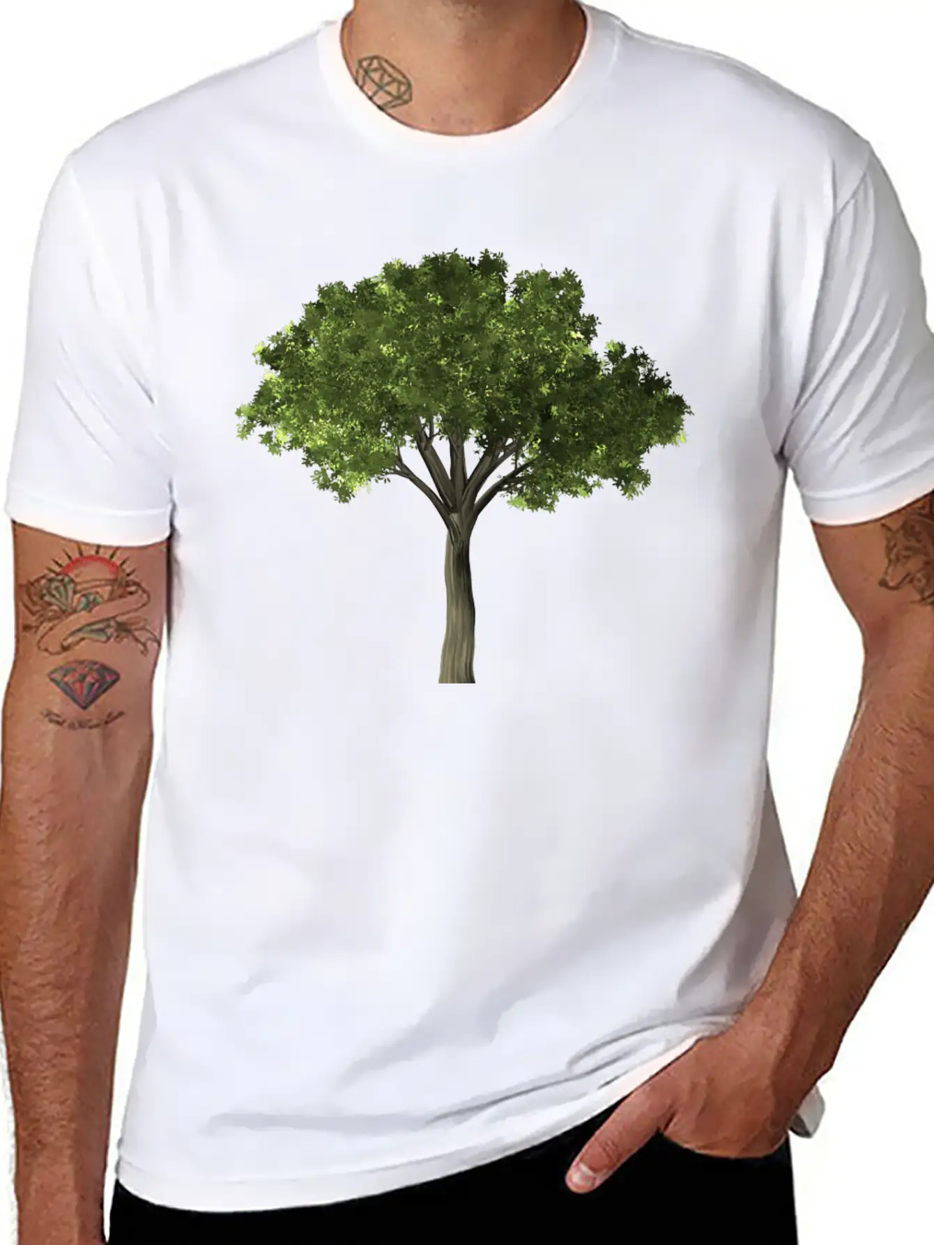 Forest Woods Woodland Wald Tree Baumstamm13 Classic Cotton Tee – Unisex Comfort For Any Season