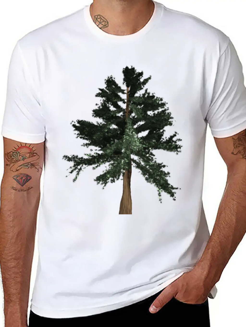 Forest Woods Woodland Wald Tree Baumstamm45 Classic Cotton Tee – Unisex Comfort For Any Season