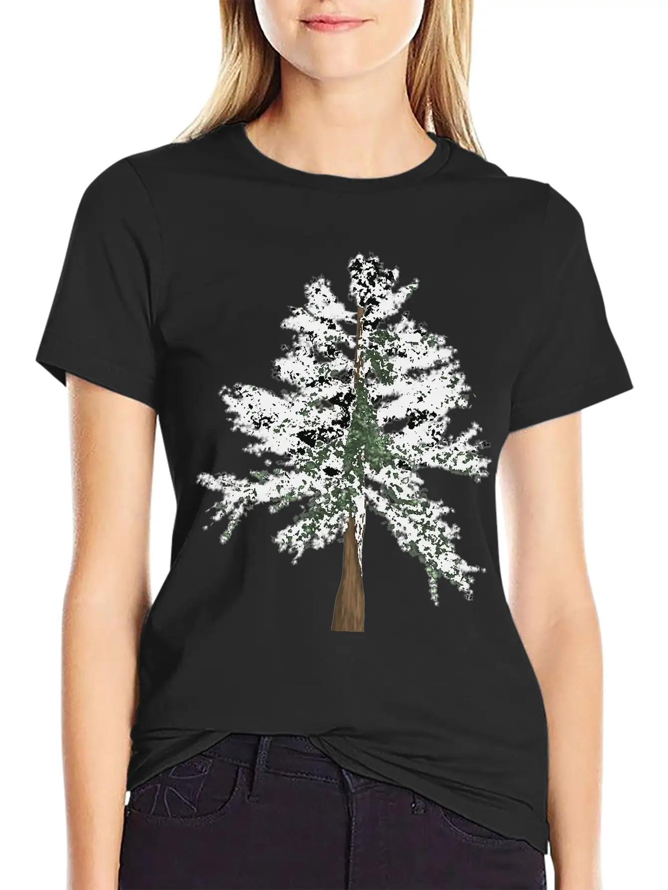 Forest Woods Woodland Wald Tree Baumstamm45 Classic Cotton Tee – Unisex Comfort For Any Season