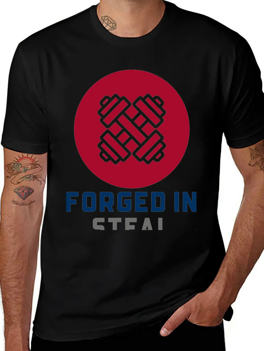 Forged In Steal Workout Breathable Soft Cotton T-Shirt – Timeless Casual Look