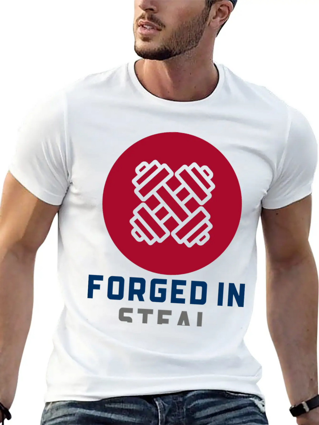 Forged In Steal Workout Breathable Soft Cotton T-Shirt – Timeless Casual Look