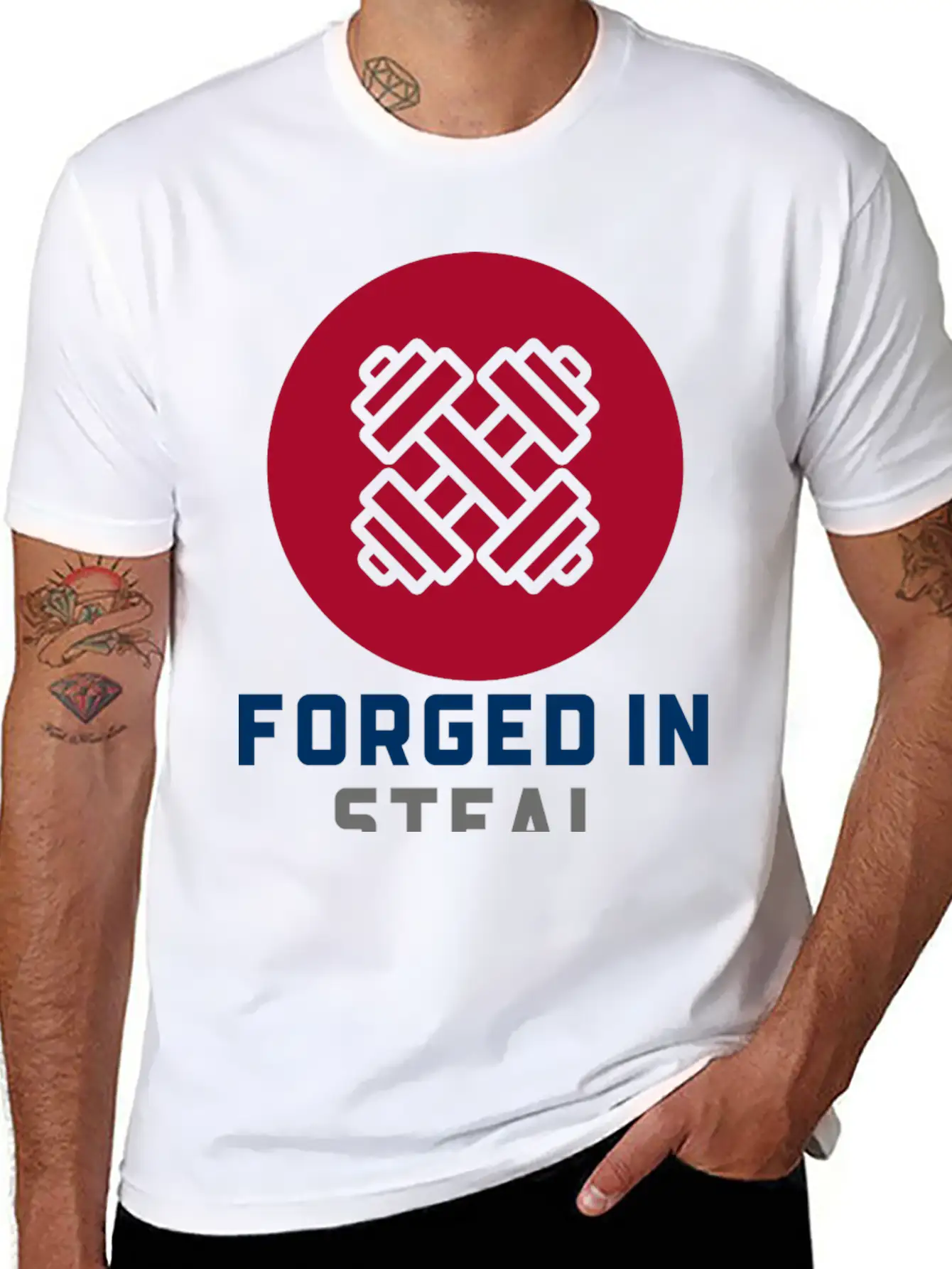 Forged In Steal Workout Breathable Soft Cotton T-Shirt – Timeless Casual Look