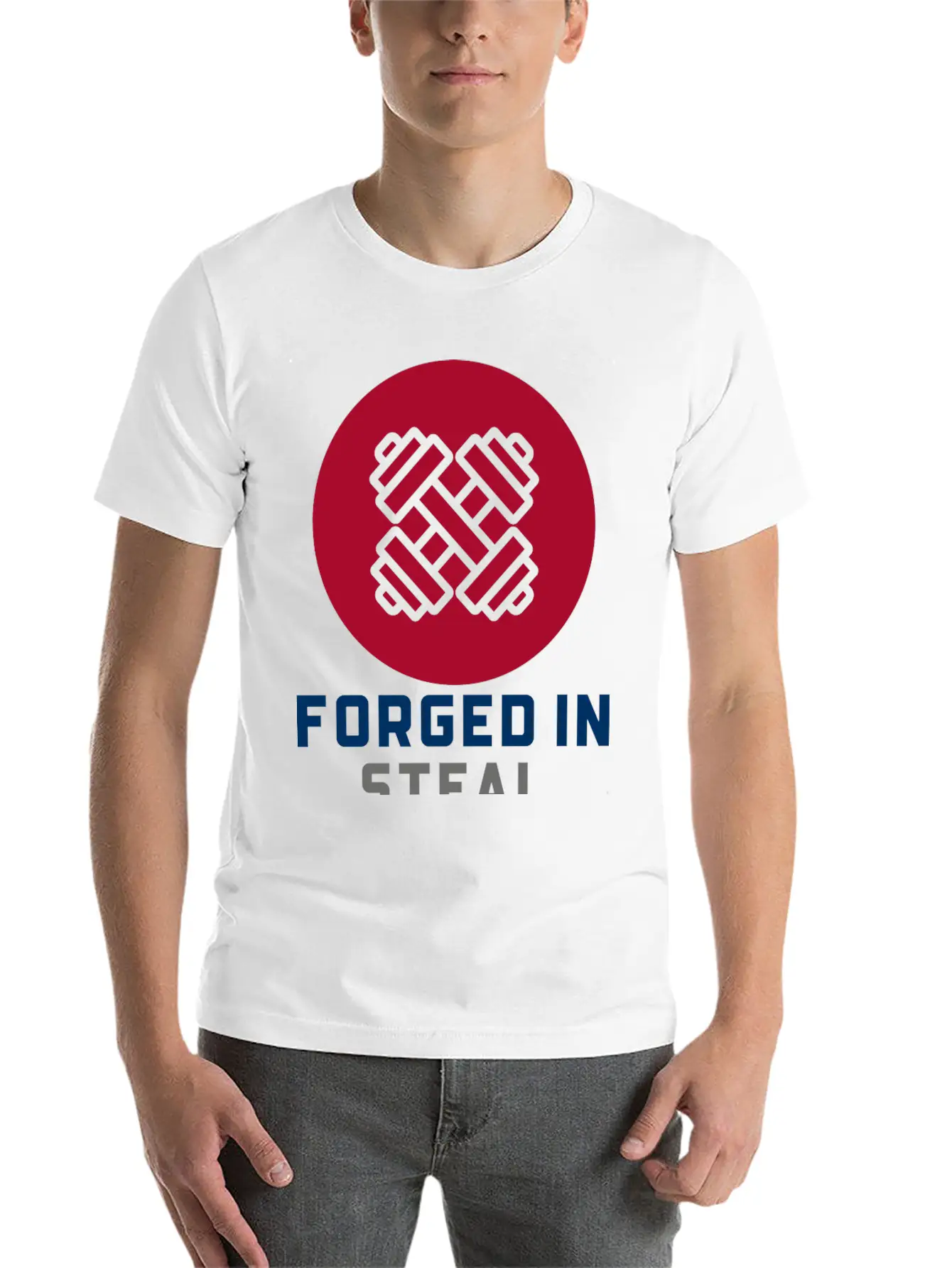 Forged In Steal Workout Breathable Soft Cotton T-Shirt – Timeless Casual Look