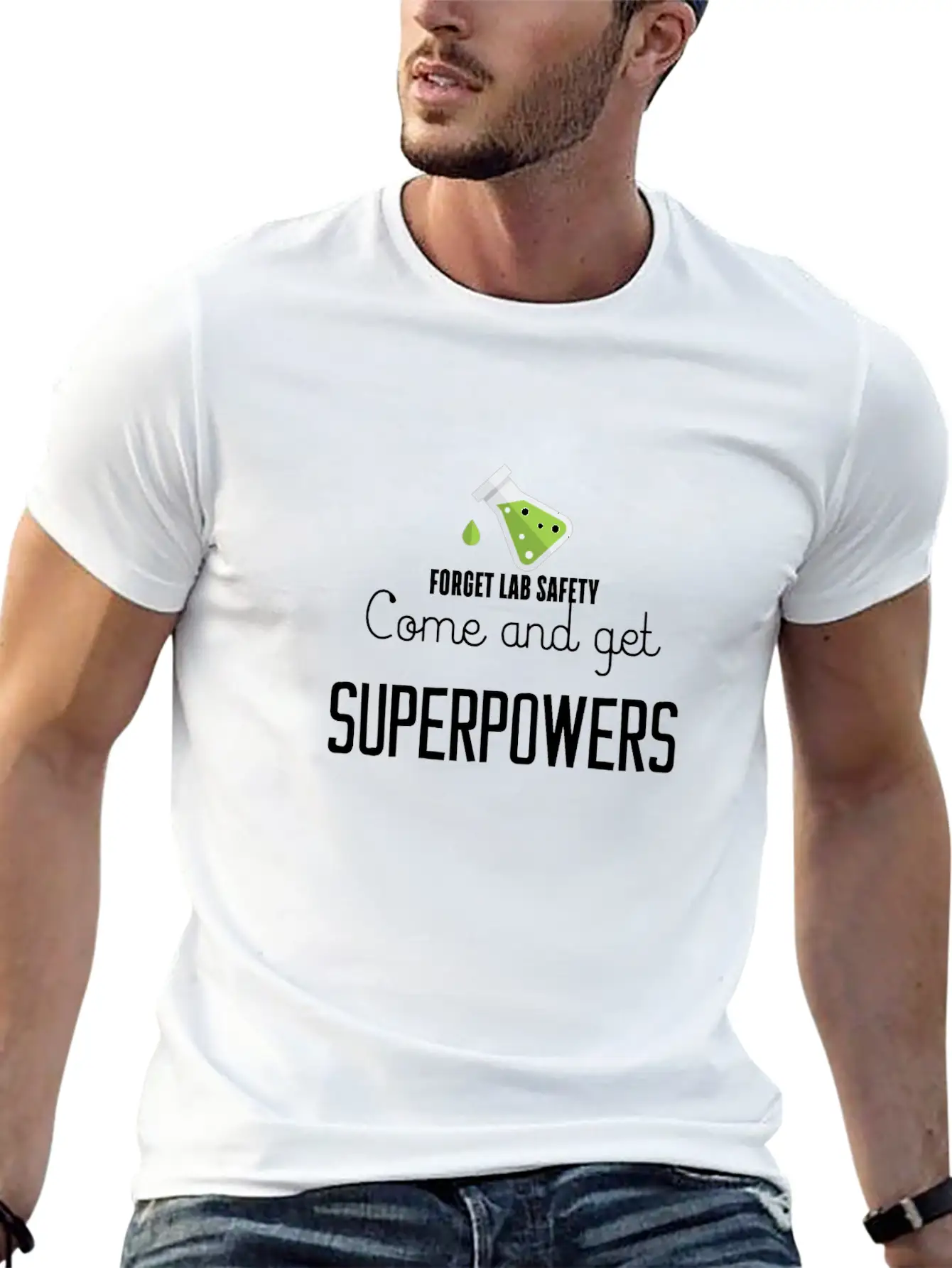 Forget Lab Safety Come And Get Superpowers Essential Cotton Tee For Daily Outfits – Unisex Style