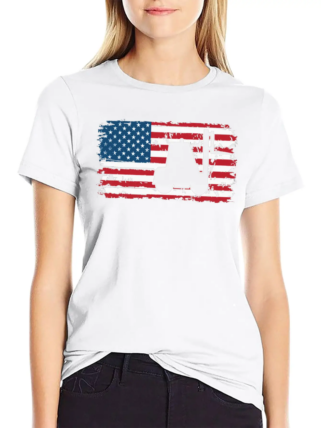 Forklift Driver Usa Flag Basic Graphic T-Shirt – Daily Comfort In Soft Cotton