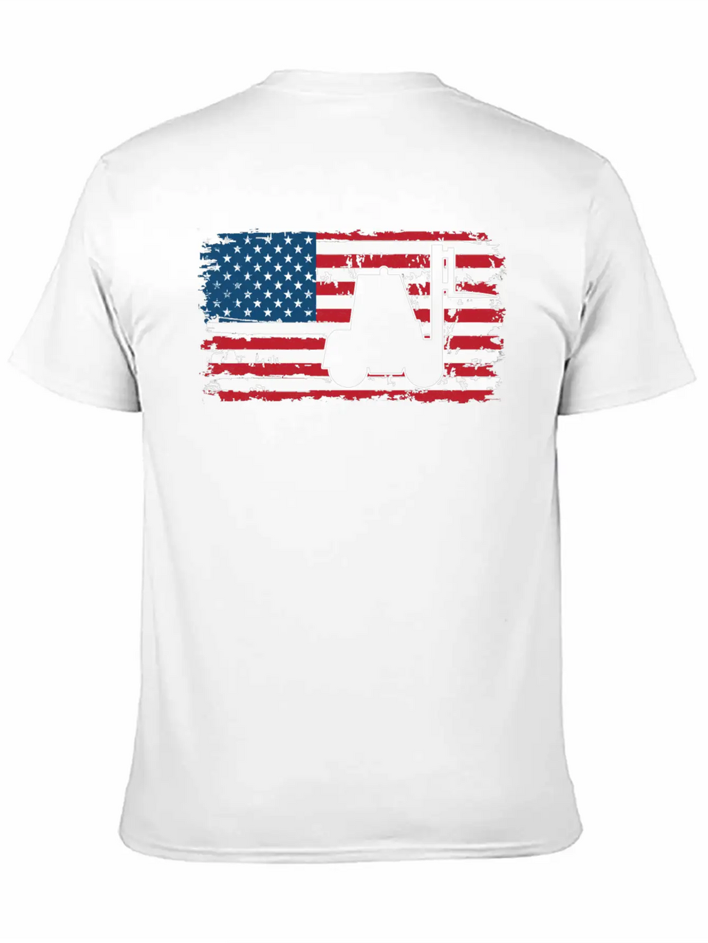 Forklift Driver Usa Flag Basic Graphic T-Shirt – Daily Comfort In Soft Cotton