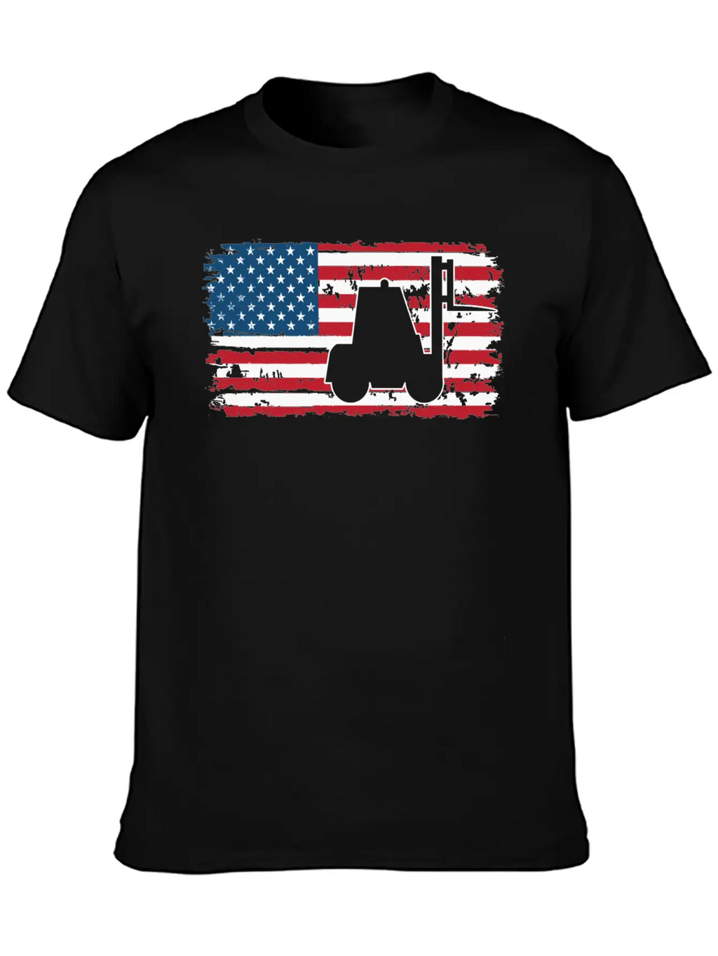Forklift Driver Usa Flag Basic Graphic T-Shirt – Daily Comfort In Soft Cotton