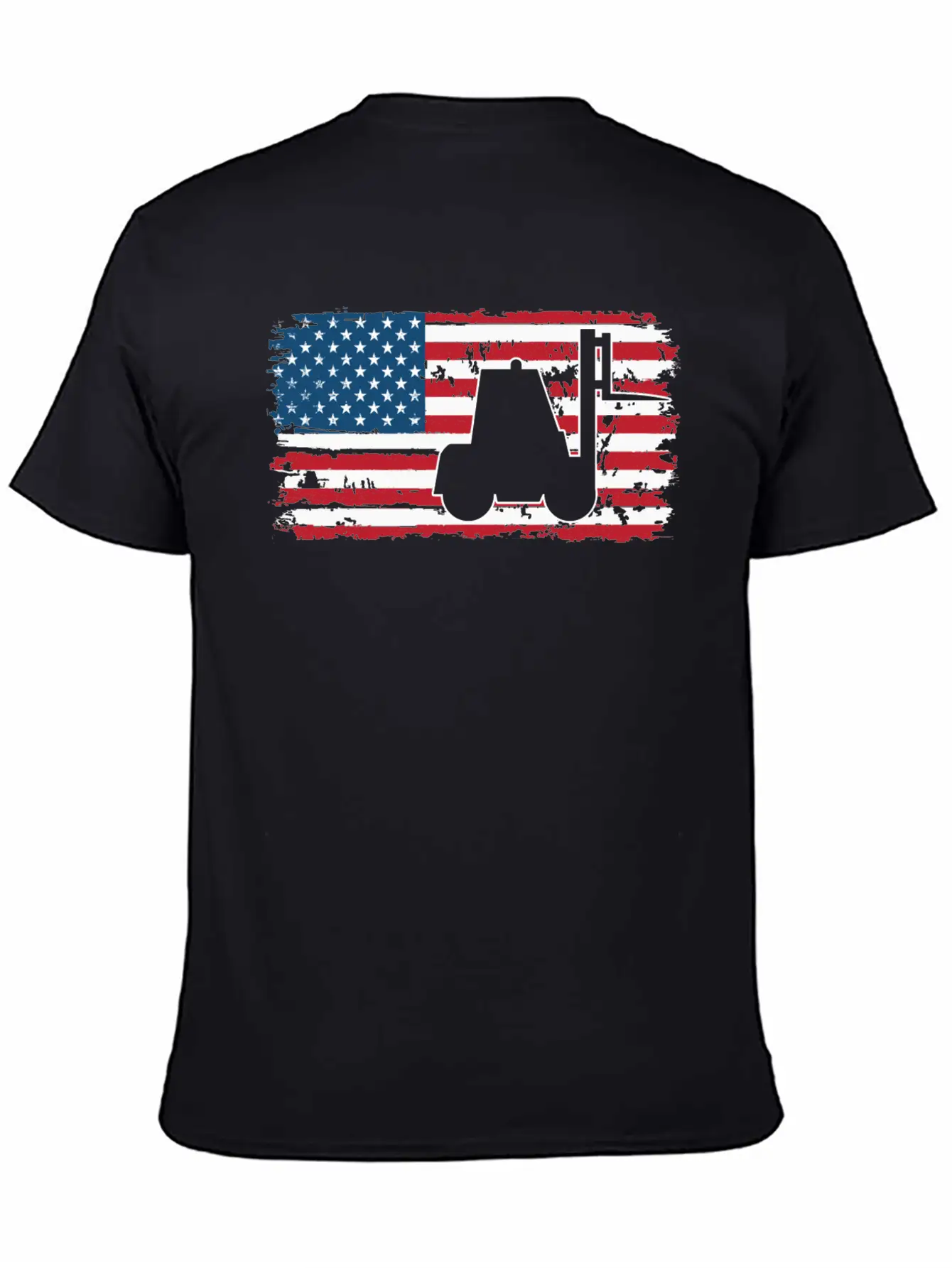 Forklift Driver Usa Flag Basic Graphic T-Shirt – Daily Comfort In Soft Cotton