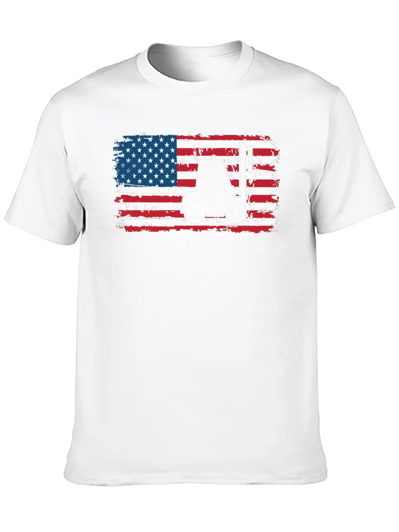 Forklift Driver Usa Flag Basic Graphic T-Shirt – Daily Comfort In Soft Cotton