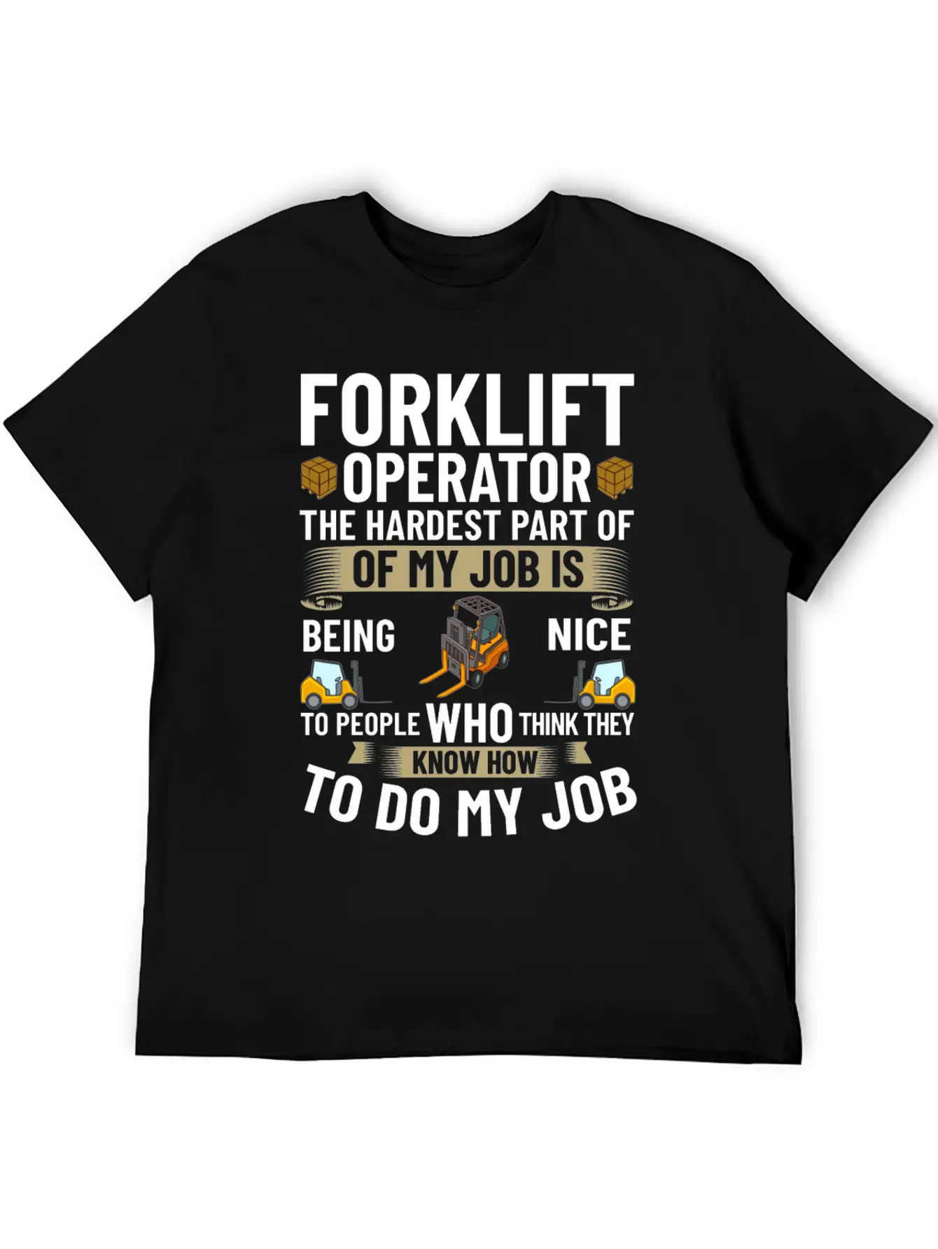 Forklift Operator Driver Lift Truck Training Relaxed Everyday Tee – Lightweight And Durable Cotton