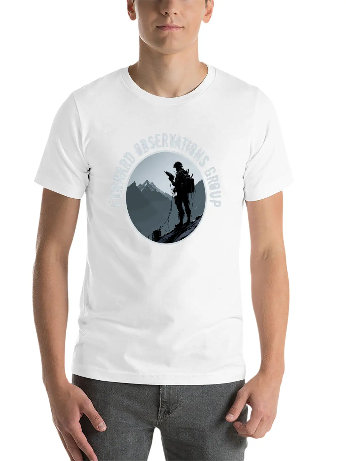 Forward Observations Fog Moain Scout With Radio Classic Cotton Tee – Unisex Comfort For Any Season