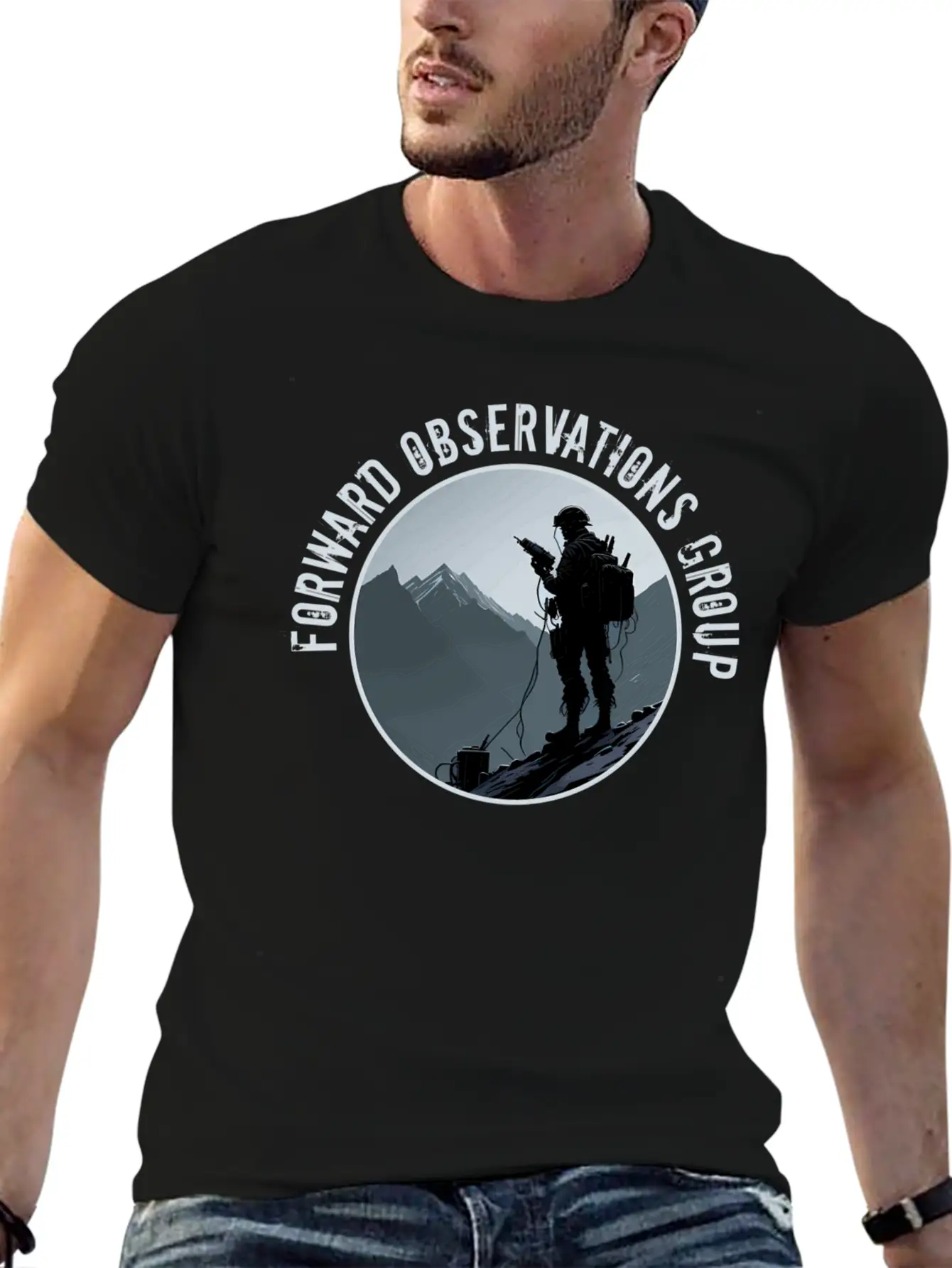 Forward Observations Fog Moain Scout With Radio Classic Cotton Tee – Unisex Comfort For Any Season