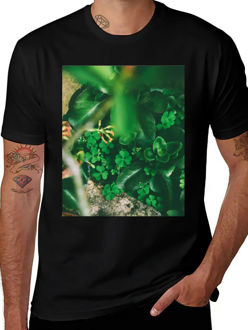 Four Leaf Clover Basic Graphic T-Shirt – Daily Comfort In Soft Cotton